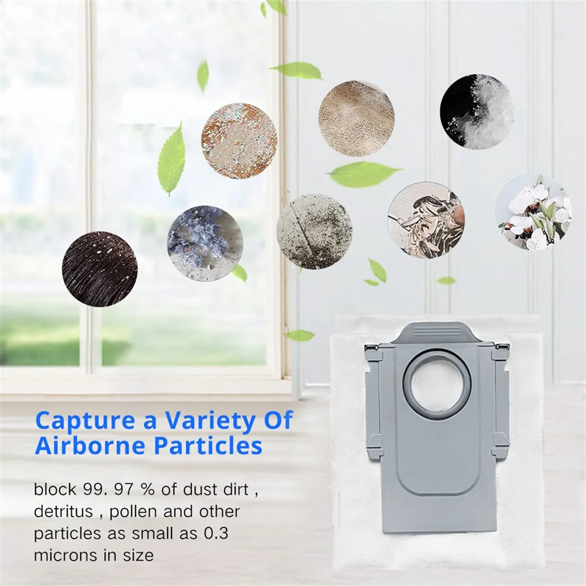 FZFZ 12PCS Dust Bag for Q MaxV / P10 Pro Robot Vacuum Cleaner Replacement Parts Dust Garbage Bag