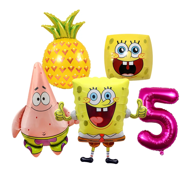 SpongeBob Themen-Party Deko-Ballons Kindergeburtstag Babyparty Ballon-Set – Detail 23