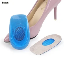 

High Quality Silicone Gel Insoles Heel Cushion Soles Relieve Foot Pain Protectors Spur Support Shoe Pad Feet Care Inserts