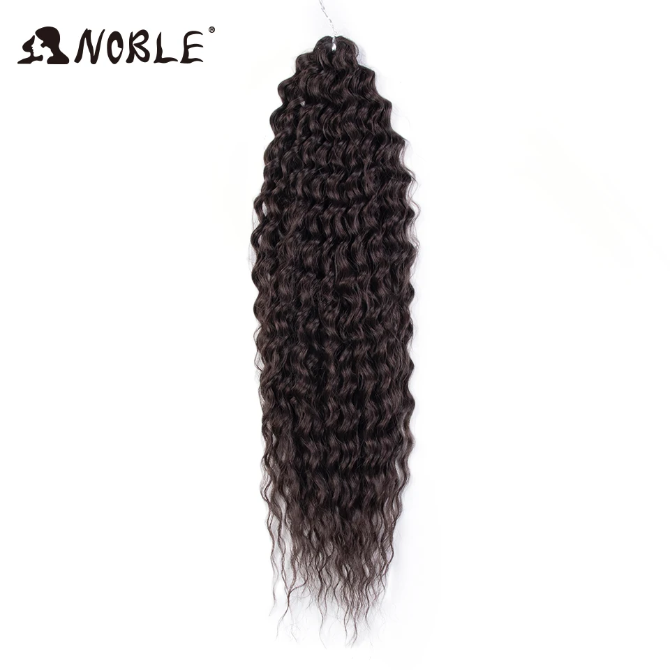 Noble Synthetic Hair Cosplay Water Wave 24Inch Twist Crochet Hair Braid Hair Ombre Blonde Pink Deep Wave Braiding Hair Extension