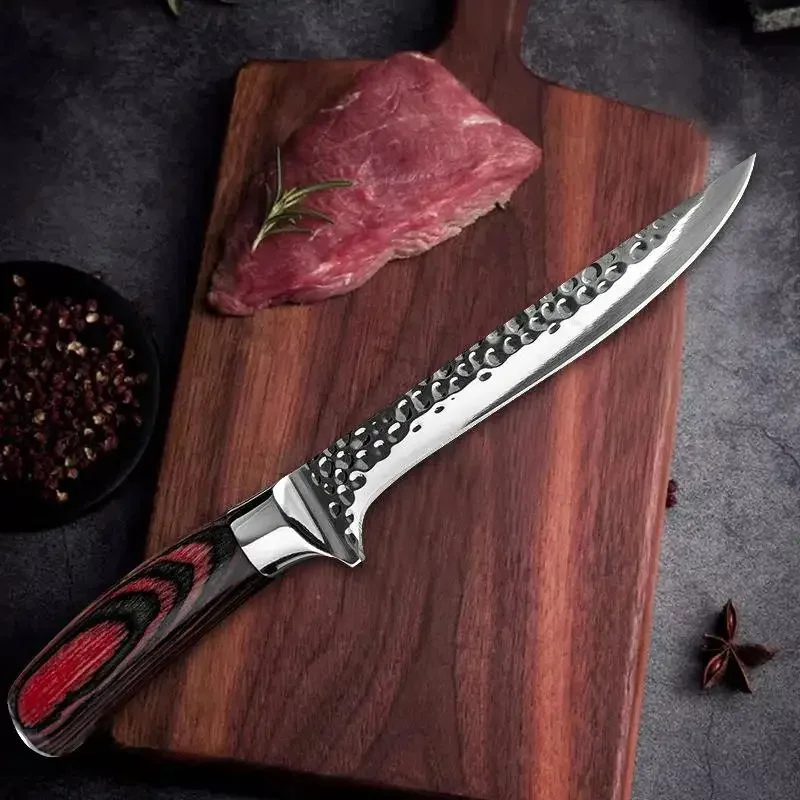 Stainless Steel Boning Knife Barbecue Knife High Carbon Butcher Japanese Kitchen Wood Handle Meat Cleaver meat cleaver,kitchen knife