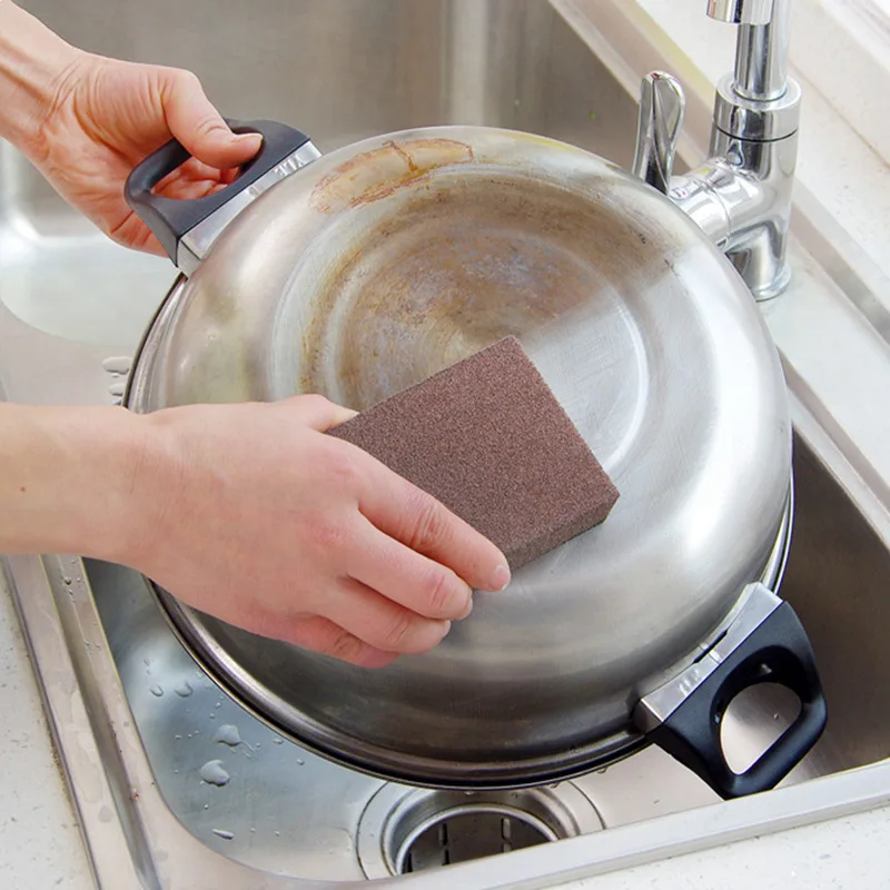 

Magic Sponge Eraser descaling emery cleaning brush silicon carbide descaling cleaning brush stove top pot kitchen tools