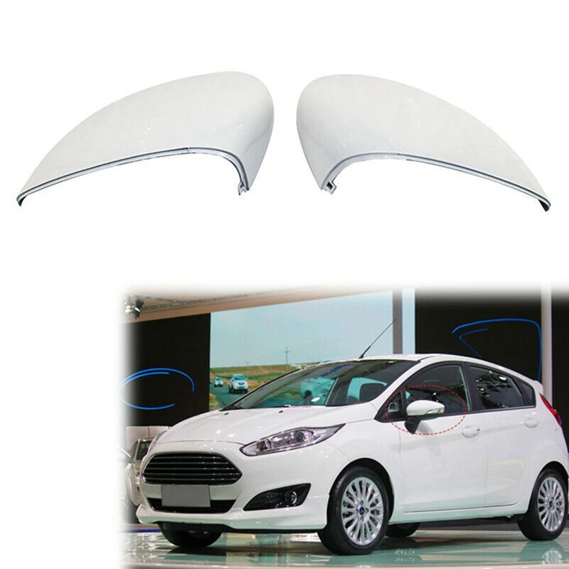 

Белая левая и правая зеркальная Крышка для боковых крыльев Ford Fiesta 2009-2015 1594546 8A6117K747CA