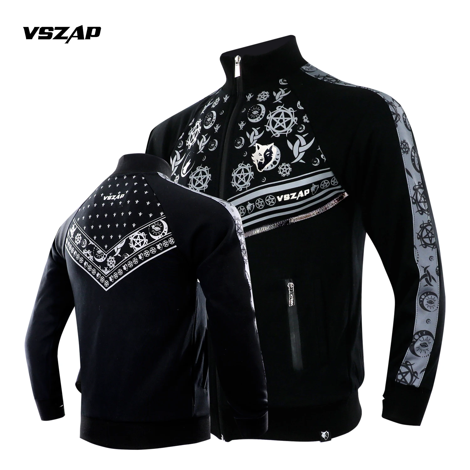 

VSZAP stand collar jacket cotton MMA sports fighting training suit boxing hoodie fighting fitness casual jacket