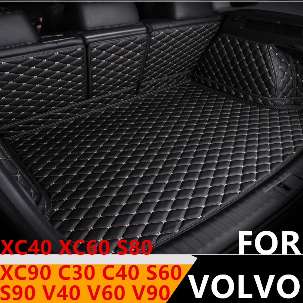 Sinjayer Waterproof Highly Covered Car Trunk Mat Tail Boot Pad Carpet