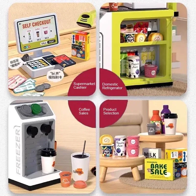 Children's Simulation Home Supermarket, Shopping Cash Register Toy, Puzzle Selling Store, 3 4 5 6 7 8 Years Old Girls Gift 3