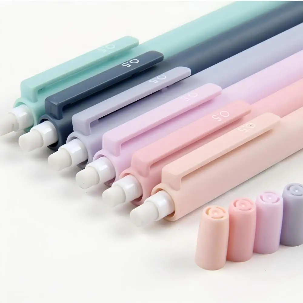 Cute Mechanical Pencil Set, 6PCS Pastel Mechanical Pencils 0.5 & 0.7mm,Aesthetic pencils for Girl Boy, Back to School Supplies 5