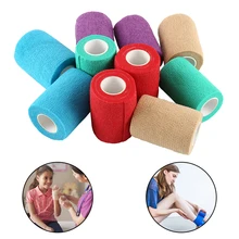 

10 Pcs Disposable Tattoo Self-adhesive Elastic Grip Bandage Wrap Sport Tape Sports Knee Finger Palm Shoulder Athletic Wrap Tapes