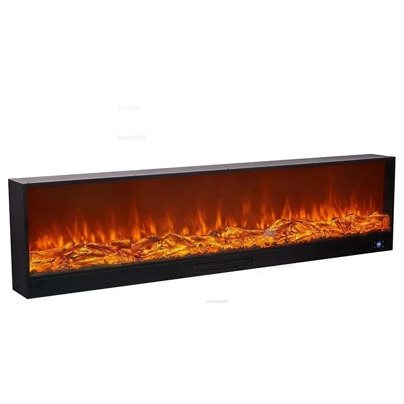 Embedded Fake Fire TV Fireplace European Living Room Decorative Cabinet Home Electronic Fireplaces Simulated Flame Heater N