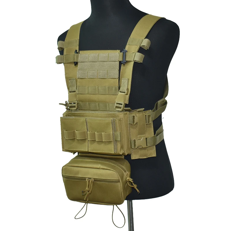 

Tactical Chest Rig Vest MK3 Military Airsoft Combat Molle Vest Army Magazine Pouch Gear Outdoor Hunting CS Wargame Hiking Vest