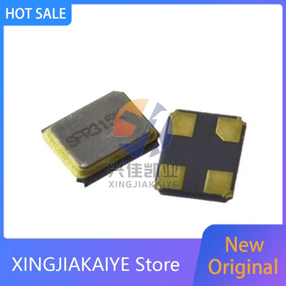25PCS 3225 433M 3225 3.2X2.5MM 4PIN SMD SAW resonator R433 Acoustic Crystal Oscillator