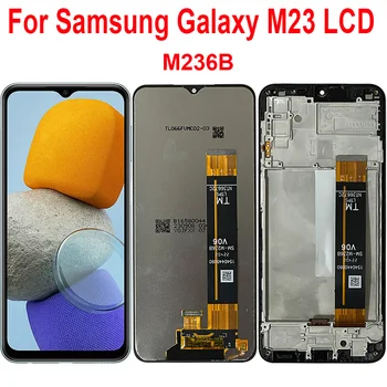 6.6 en effet écran pour Samsung Galaxy M23 M236B SM-M236L écran LCD avec cadre tactile panneau numérique pour Samsung M23 remplacement d&rsquo;écran