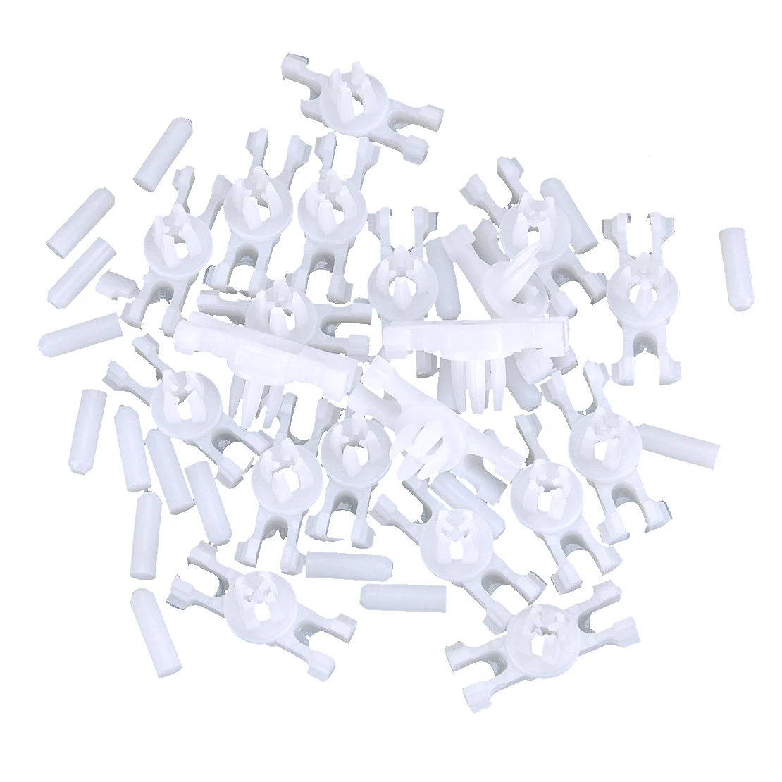 40 Pz/Set Car Side Door Trim Molding Strip Clip Plastica Adatta Per Vw Old Beetle Golf Jetta Mk1 Bianco