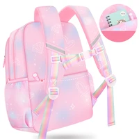 Girls Fantasy Pink Schoolbag Lightweight Nylon Backpack For Students 6~13 Year Old Children Mochila  6777 2