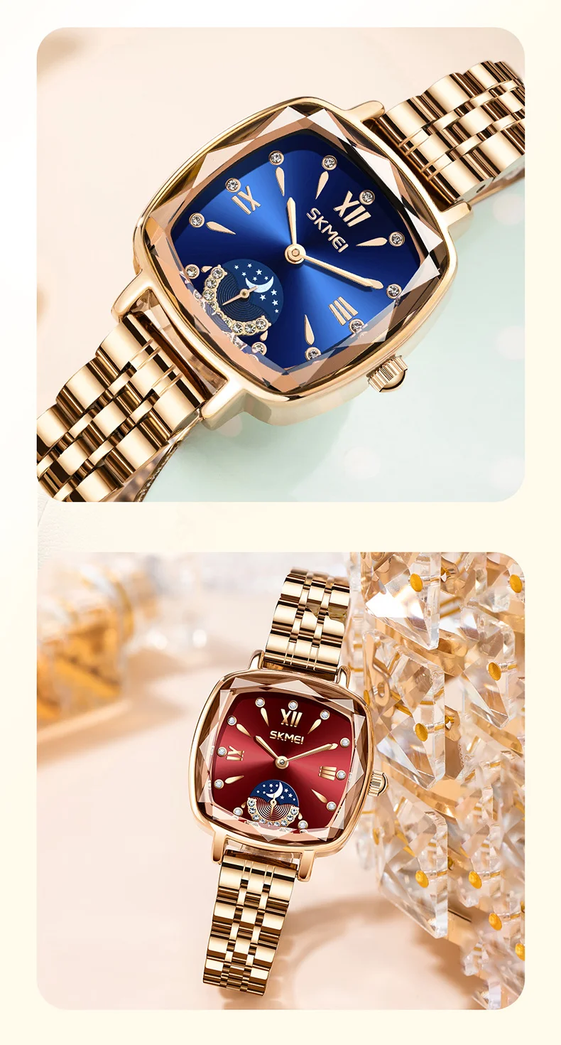 Luxury Women Digital Watch – SKMEI Waterproof Stainless Steel