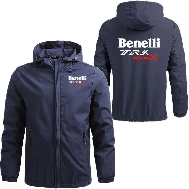 New Windproof Men's Hooded Jacket Benelli TRK 502X printing Comfortable Mountain Military Bomber Jacket Plus size men's coat 2
