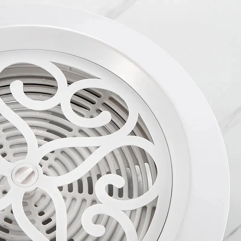 White Round Air Vent Louver Grille Cover Outlet Adjustable Exhaust Vent Ducting Ventilation Grilles 75/100/125mm Air Cover