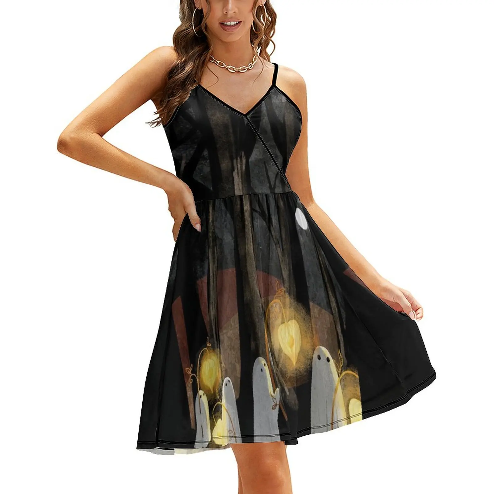 

Ghost Parade Sling Dress birthday dress dress for woman party night long dresses for women
