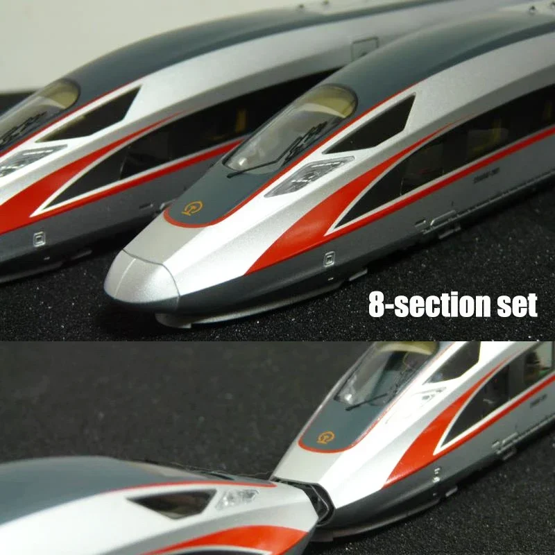 Model kereta HO1 87 CR400AF EMU Fuxing Model merah biru DC DCC opsional 