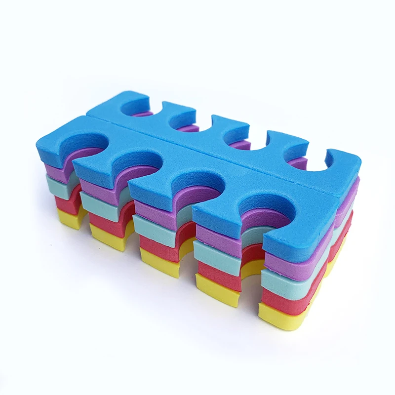 1/10/100 Pairs Toe Separators Pedicure Nail Art Sponge Finger Separator Foots Divider for Manicure UV Nails Gel Polish Tools