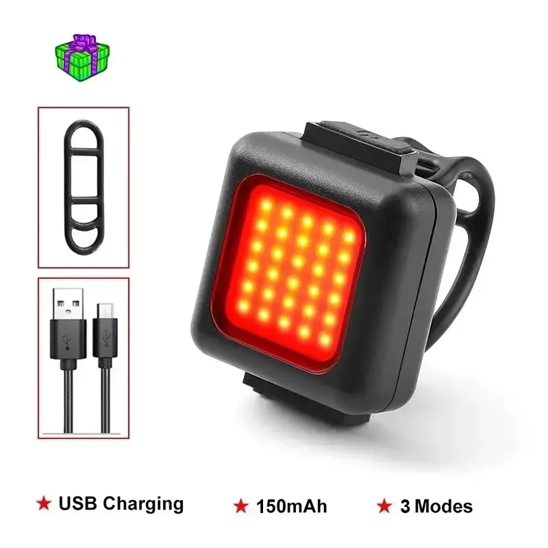 BUCKLOS Bike Light COB Front Rear Bicycle Lights LED Rechargeable Mountain Road Bicycle Lamp MTB Tail Light Cycling Flashlight - Image 15