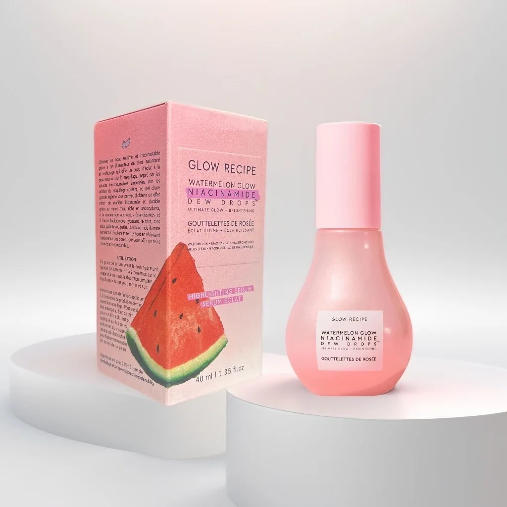 40 mL Skin care GLOW RECIPE Watermelon glow Nicotinamide DEW DROPS face creams  facial cleansing 3