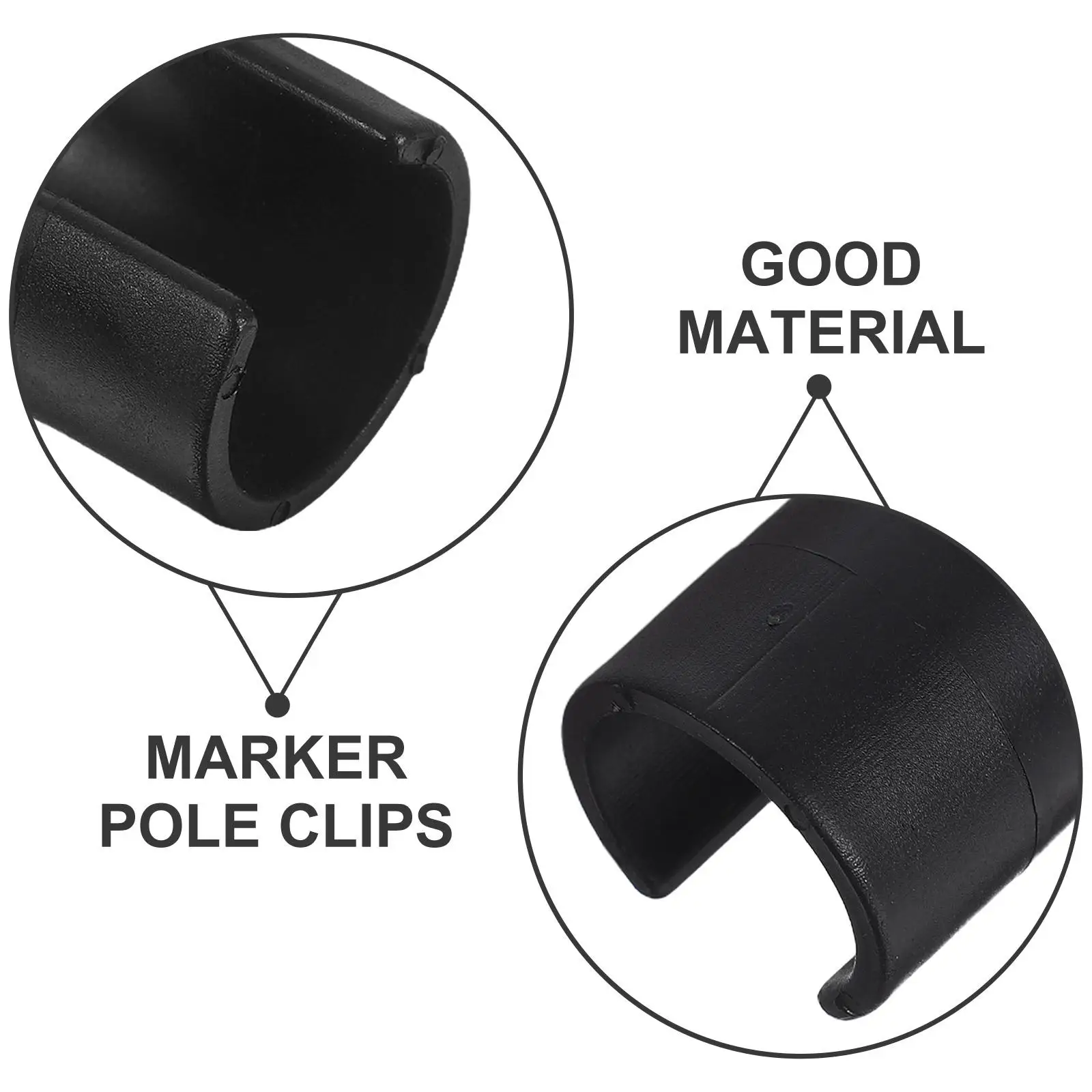 10 Pcs Corner Flag Buckles Marker Pole Clips Soccer Goal Straps Football Referee Chain Clip Agility Poles Team Sports Souvenirs