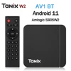 Original Tanix W2 Android 11 TV Box  Amlogic S905W2 2G/16G AV1 BT TVBOX 2.4G&5G Dual Wifi 4K HD Set Top Box 4G/64G Media Player 1