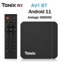 Original Tanix W2 Android 11 TV Box  Amlogic S905W2 2G/16G AV1 BT TVBOX 2.4G&5G Dual Wifi 4K HD Set Top Box 4G/64G Media Player 1