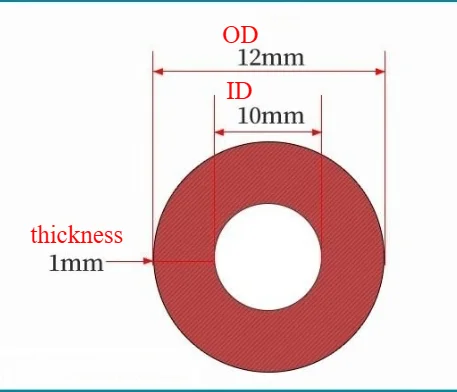 Durable Heat-Resistant Red Silicone Tube - Flexible Thickened Rubber Hose