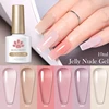 BORN PRETTY 10ml Translucent Jelly Nude Gel Nail Polish Colorful  Varnish Semi Permanent UV LED Nail Art  Manicure Gel 6