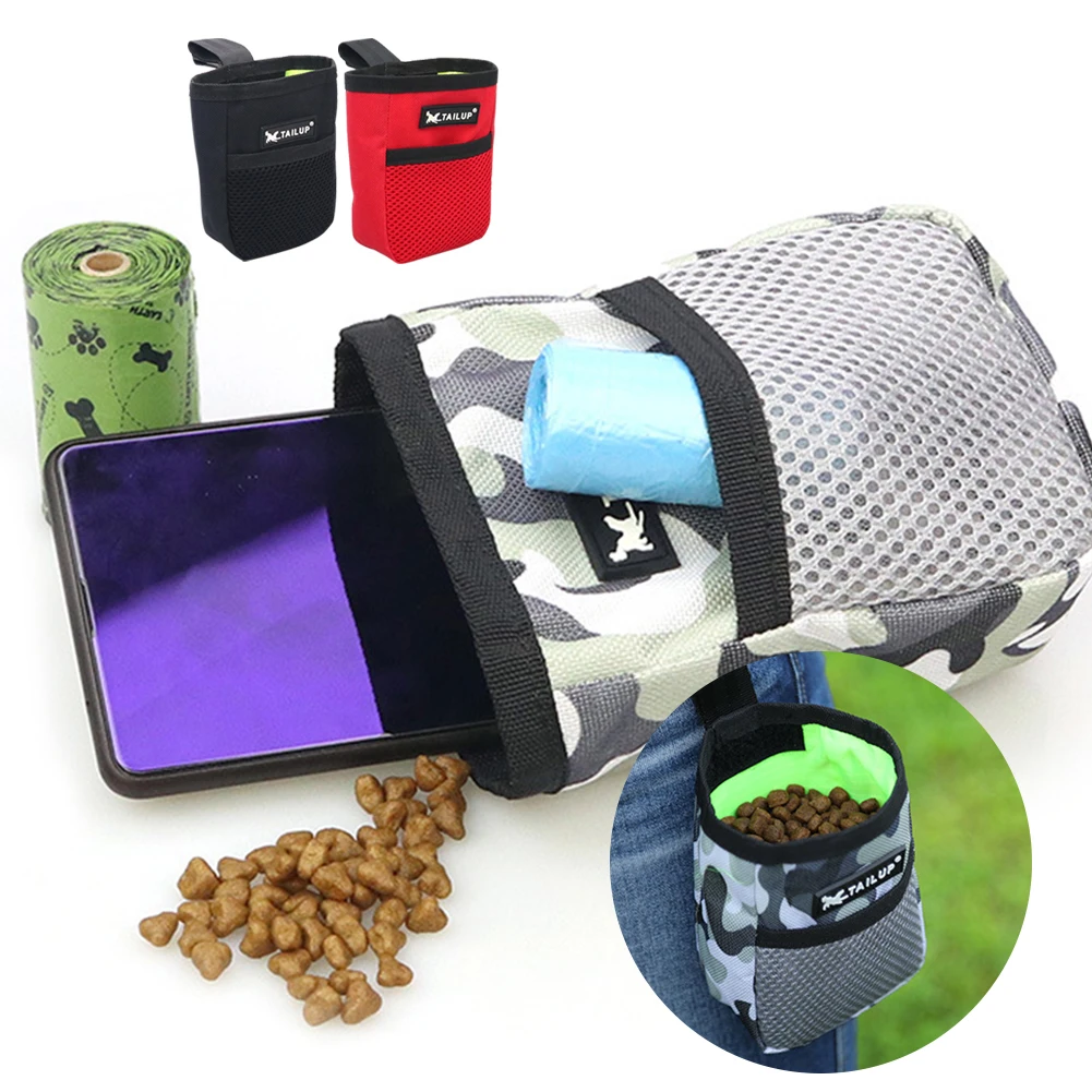 Pet Portable Dog Training Waist Bag Treat Snack Bait Dogs Obedience Agility Outdoor Feed Storage Pouch Food Reward Waist Bags