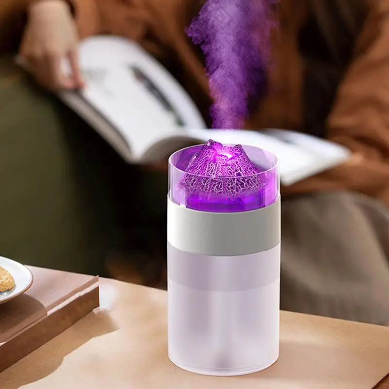 쿨 미스트 공기 가습기, 자동차 스프레이, 쿨 에어 화산 가습기, 휴대용 아로마 테라피 기계, 주방 거실용