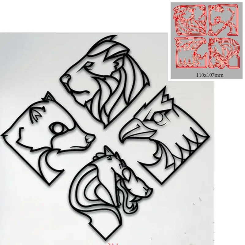 

Metal Cutting Dies animal Decoration Scrapbook Paper Craft Knife Mould Blade Punch Stencils