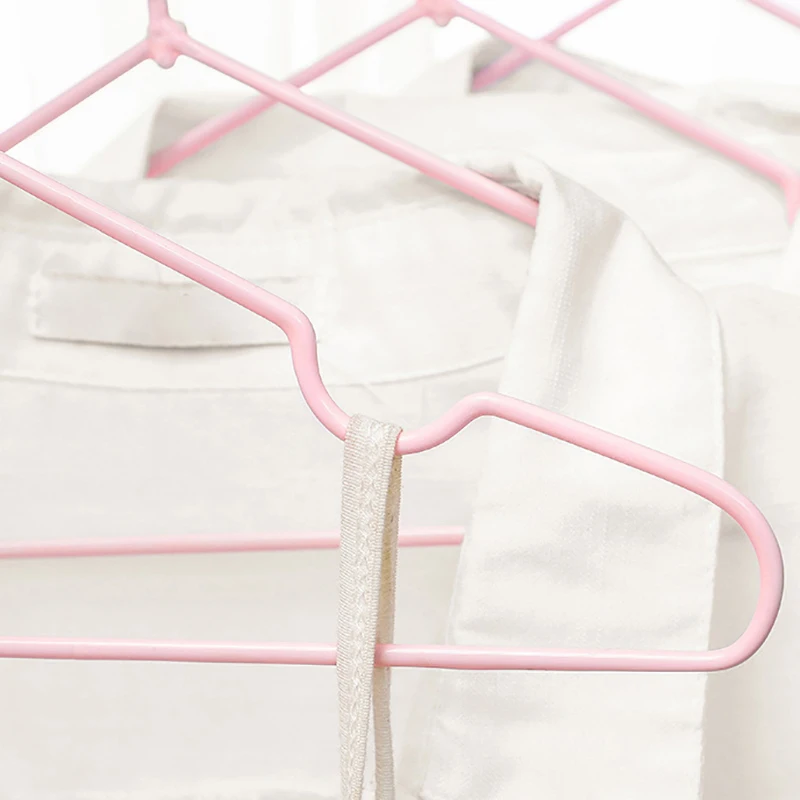 Coat Hanger Thick Household Traceless Simple Coat Hanger Metal Adult Children With Non-slip Notch clothes hangers