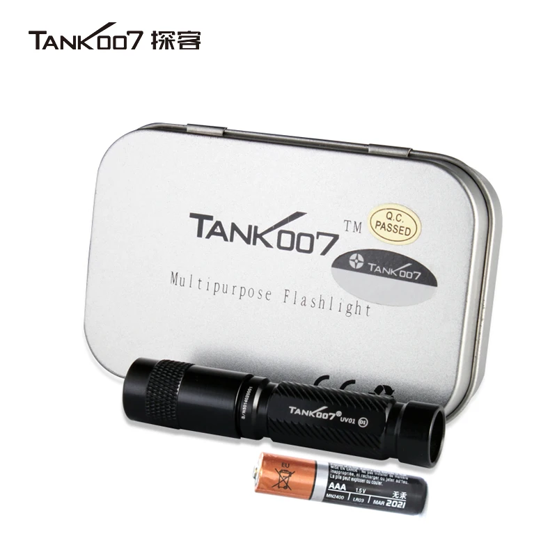 UV Curing Lamp TANK007 UV01 365nm 1W LED Portable Mini Keychain AAA Battery Waterproof Ultraviolet Lamp uv curing lamp