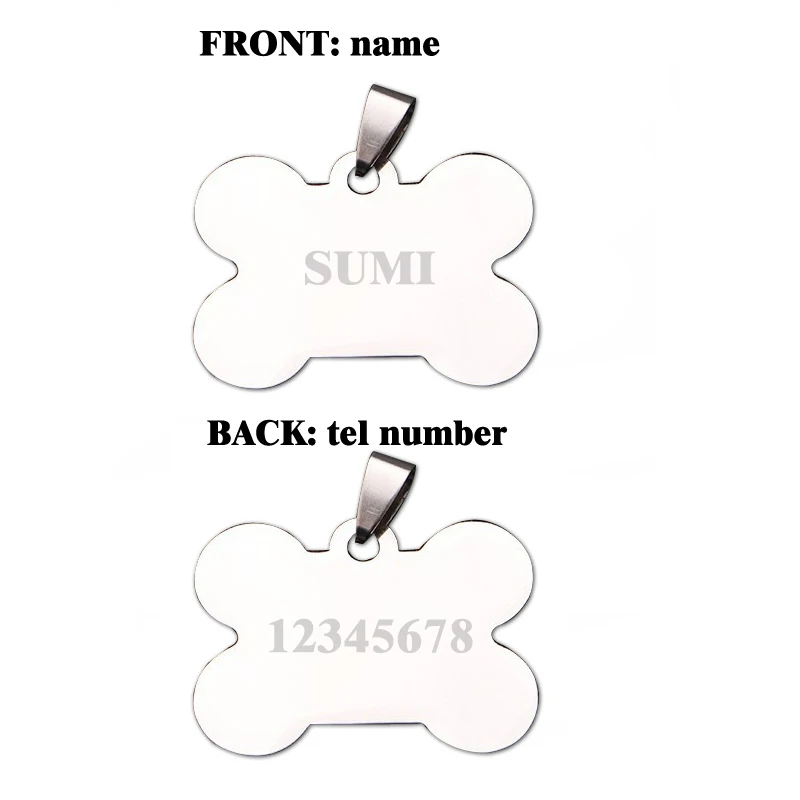 

Personalized Collar Pet ID Tag for Cats and Dogs Thickness Collar Accessories Free Engraved Pet Name Tag