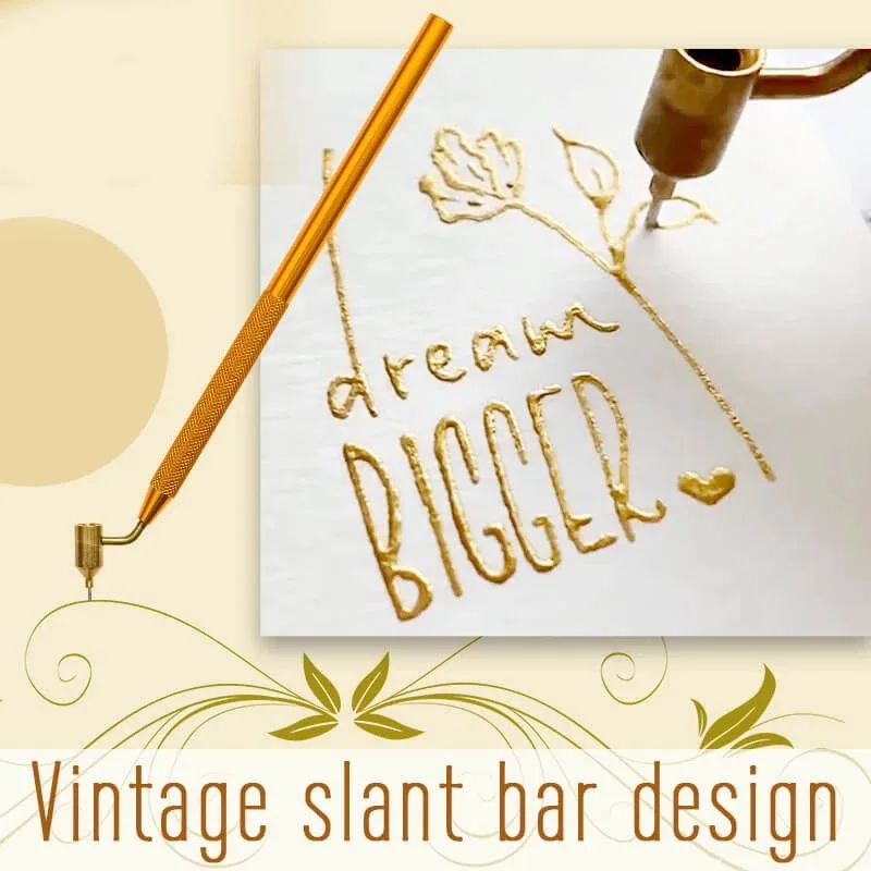 Slanting Fine Line Painting Pen Fluid Writer Pen Aluminum Fineliners Paint Student Sketch Portable Drawing Tools 1PC