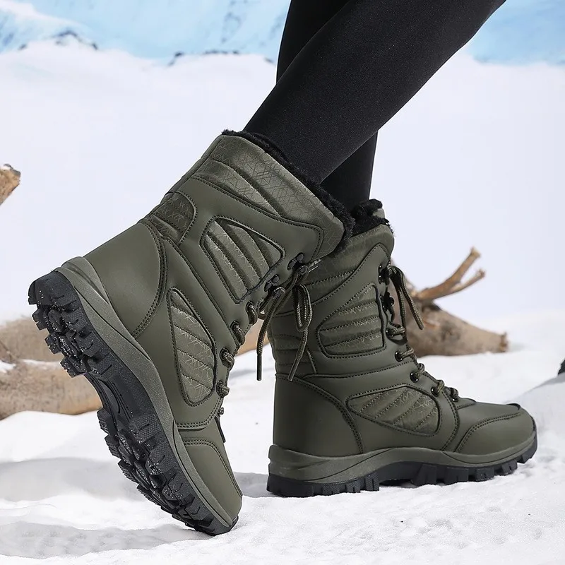 Snow Boots Woman 2025 Trend Fashion Women Shoes Platform Shoes Women Plush Ankle Boots Soft Botas Mujer Winter Girls Boots