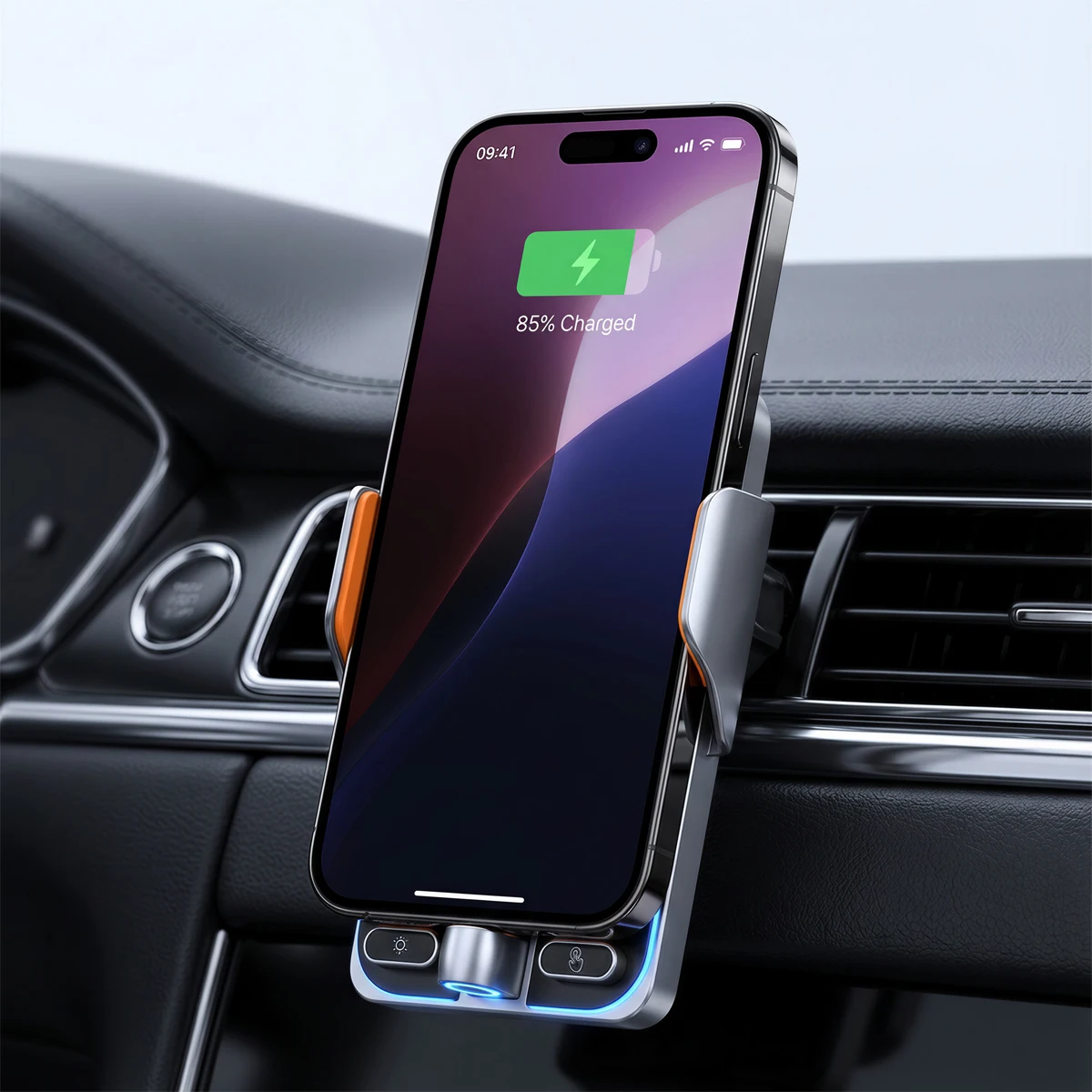 Für Volkswagen Tiguan 2017-2020 2021 2022 Spezieller Auto-Handyhalter Kabelloses Ladegerät Magnetischer MagSafe Handyhalter Auto-Zubehör – Detail 30
