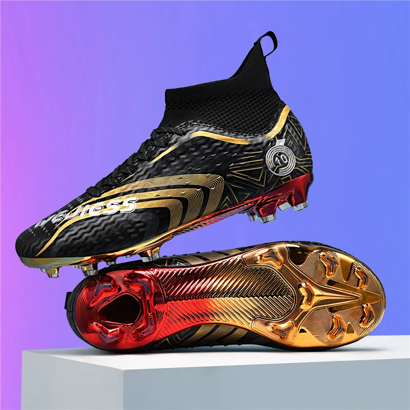 Men Football Shoes Professional TF/FG Indoor Sneaker Cleats Society Training Soccer Shoes Unisex Grass Non Slip Football Boots football shoes