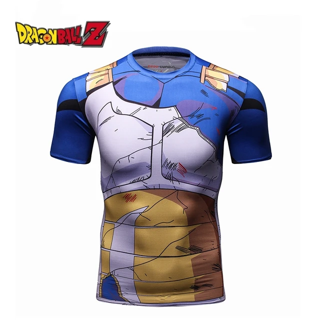 Dragon Ball Men T Shirt Homme Compression Costume Vegeta Tshirt Son Goku T-shirts Rashguard Fitness Gym Sportwear Top Tees