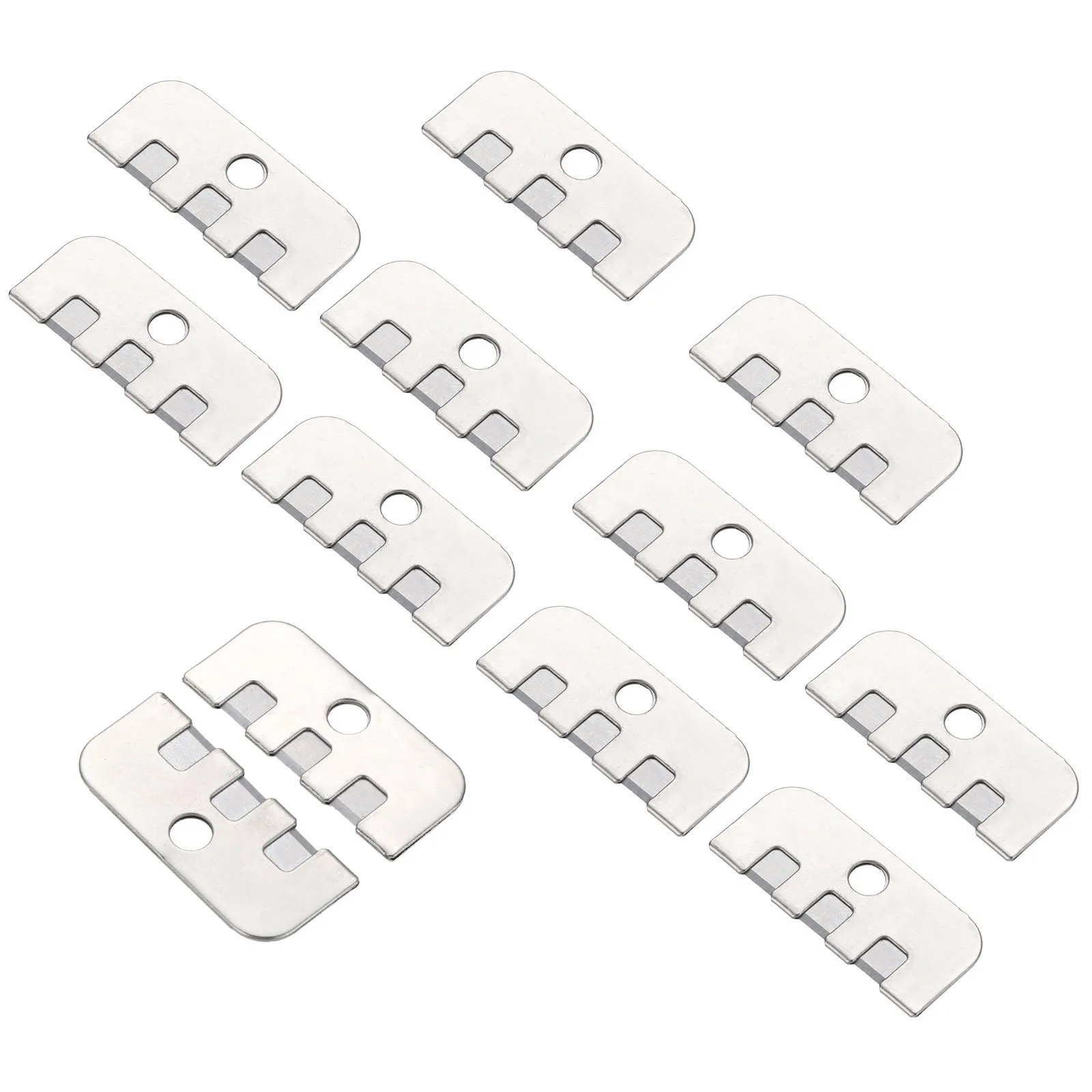 

10Pcs Sewing Machine Thread Cutters Metal Sharp Blades Industrial Sewing Machine Replacement Parts Accessories Tools 28*12mm