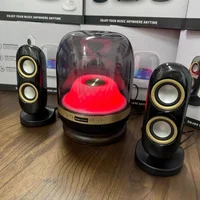 40W High Power Bass Music Box 9D Surround Sound Column Full Screen Transparent Caixa De Som Bluetooth Speakers Stereo Surround 1