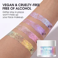 Jelly Eye Glitter Nail Hair Body Face Glitter Gel Art Flash Loose Sequins Cream High Gloss Festival Makeup Laser Glitter Shining 1