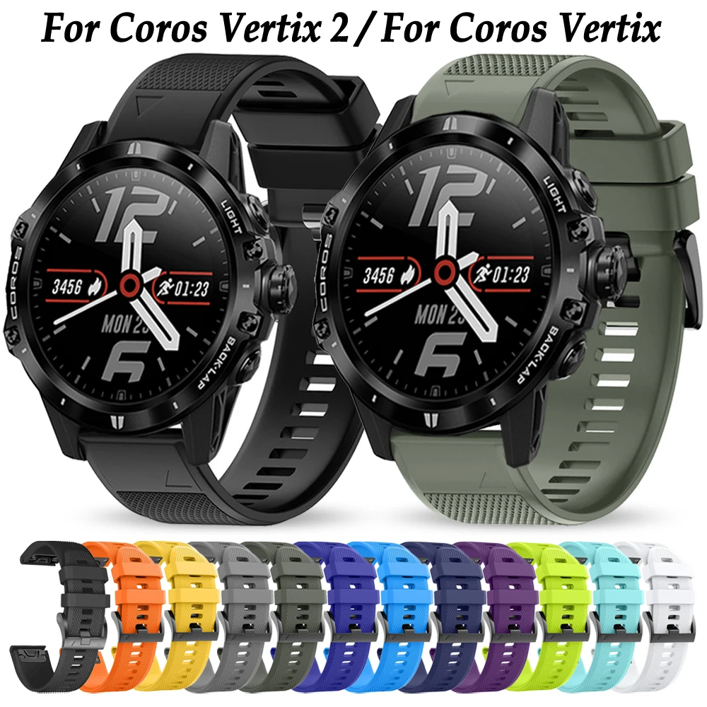 

Quickfit Band For Coros Vertix 2 Wrist Strap Watchband Sports Silicone Replacement Bracelet Fenix 7 7X Pro 6 6X Pro 5 5X Plus