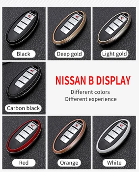 Cover Telecomando/chiave per Nissan Qashqai J11 J10 Tiida XTrail T31 T32 Juke Altima Pathfinder calci per Infin 7 Cover Telecomando/chiave per Nissan Qashqai J11 J10 Tiida XTrail T31 T32 Juke Altima Pathfinder calci per Infin - Custodia per chiave auto in ABS in fibra di carbonio per Nissan Qashqai J11 J10