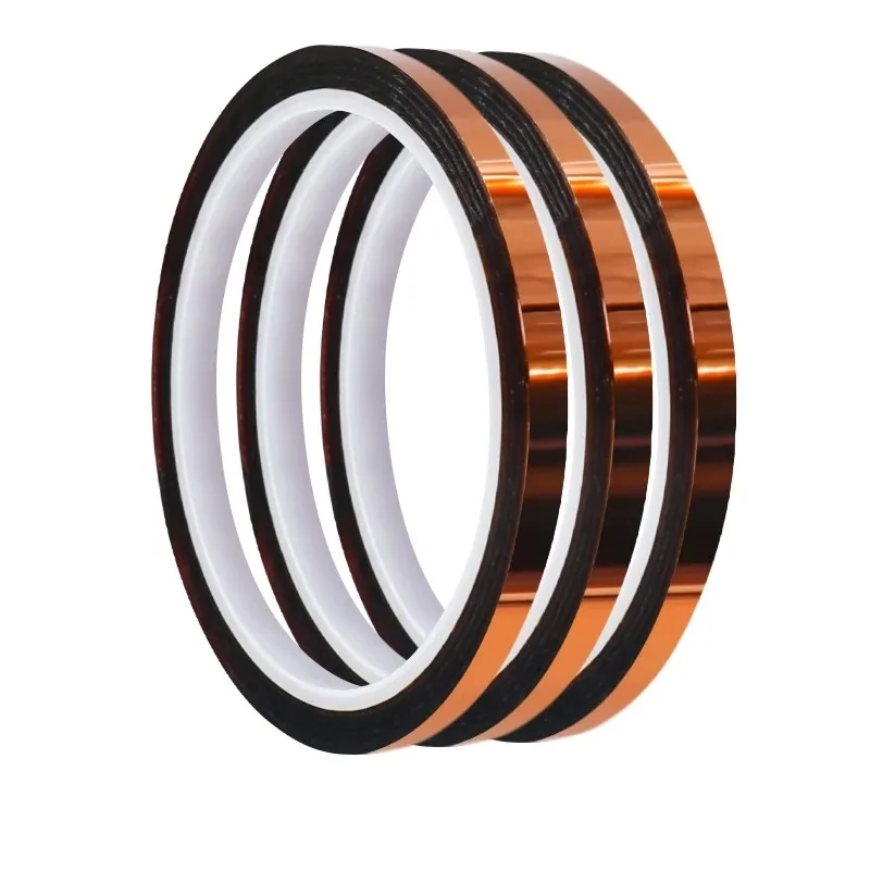 3D 프린터 베드 테이프 DTF 인쇄 고온 단열 폴리이 미드 접착제 2 롤, 승화 열전달 테이프