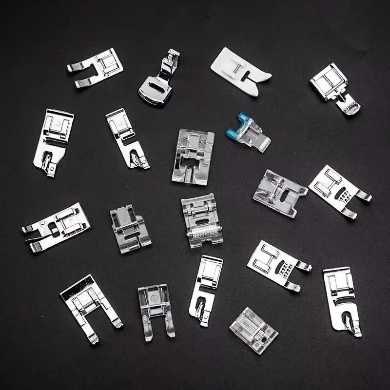 32Pcs/Set Presser Feet For Sewing Machines DIY Tools Sewing Accessories Presser Foot Cording Braiding Grooves Pintuck Foot Kit