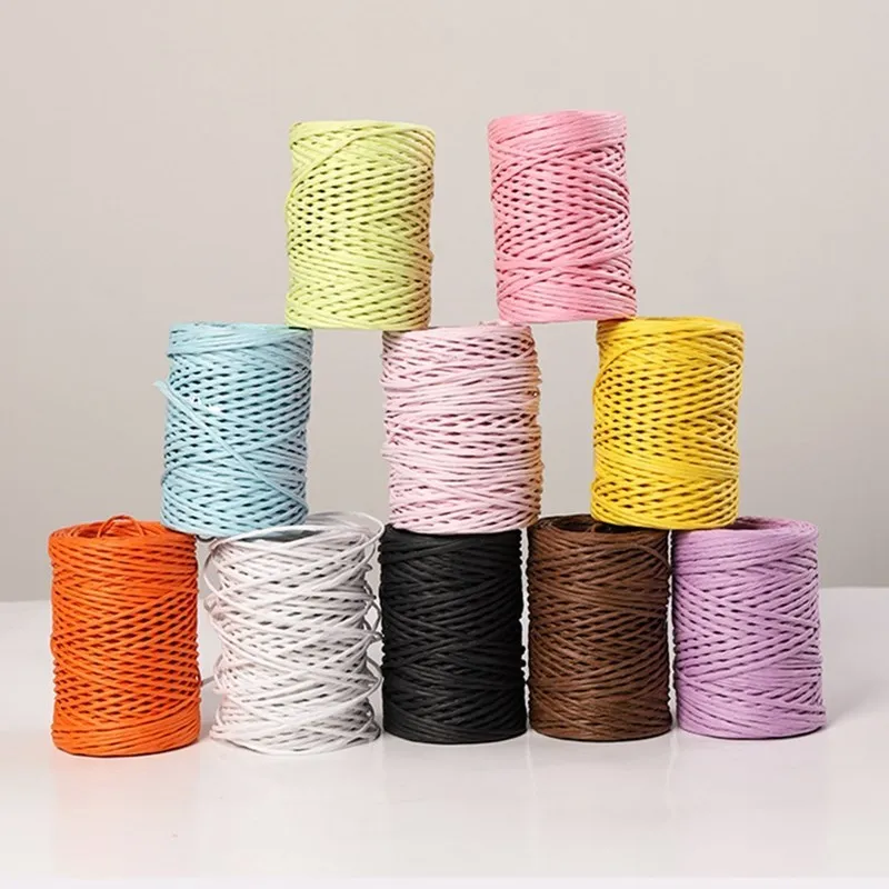 40M/roll High Quality Iron Wire Paper Rope For DIY Handmade Scrapbooking Crafts Creative Braided Knitting Decoration Cords